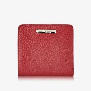 Mini Foldover Wallet in Crimson Red Brand New